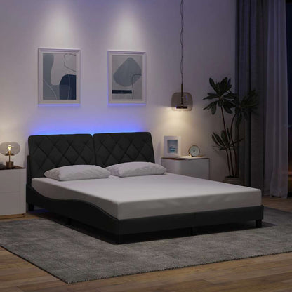 Giroletto con LED senza Materasso 160x200 cm Tessuto