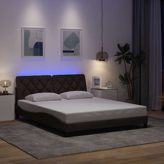 Giroletto con LED senza Materasso 160x200 cm Tessuto | homemem39