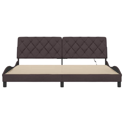 Giroletto con LED senza Materasso 200x200 cm in Tessuto - homemem39