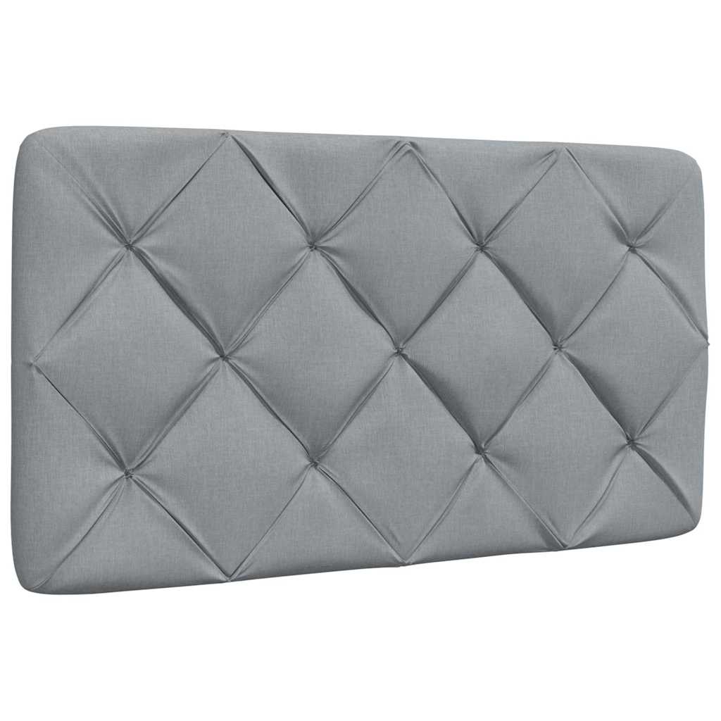 Letto con Materasso Grigio Chiaro 80x200 cm in Tessuto