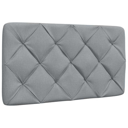 Letto con Materasso Grigio Chiaro 80x200 cm in Tessuto