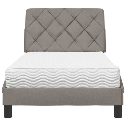 Letto con Materasso Tortora 80x200 cm in Tessuto - homemem39