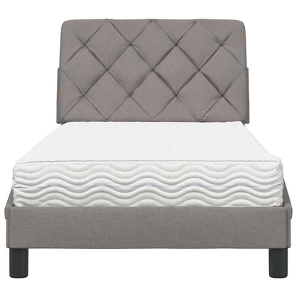 Letto con Materasso Tortora 90x190 cm in Tessuto - homemem39