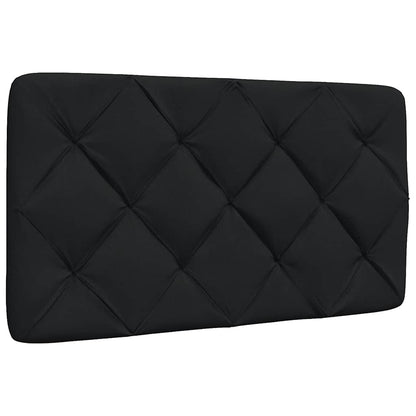 Letto con Materasso Nero 90x200 cm in Tessuto