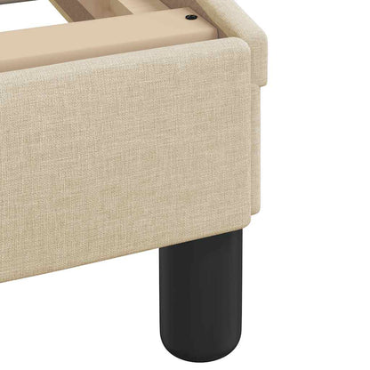 Letto con Materasso Crema 100x200 cm in Tessuto | homemem39