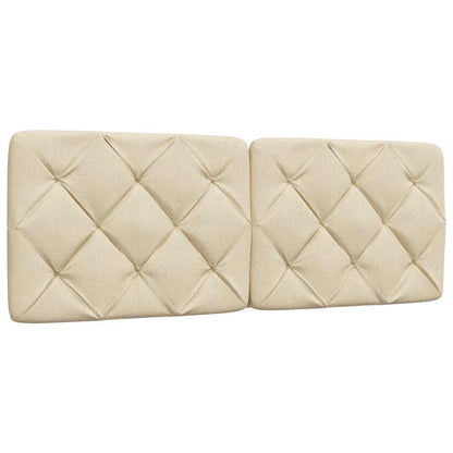 Letto con Materasso Crema 140x200 cm in Tessuto - homemem39