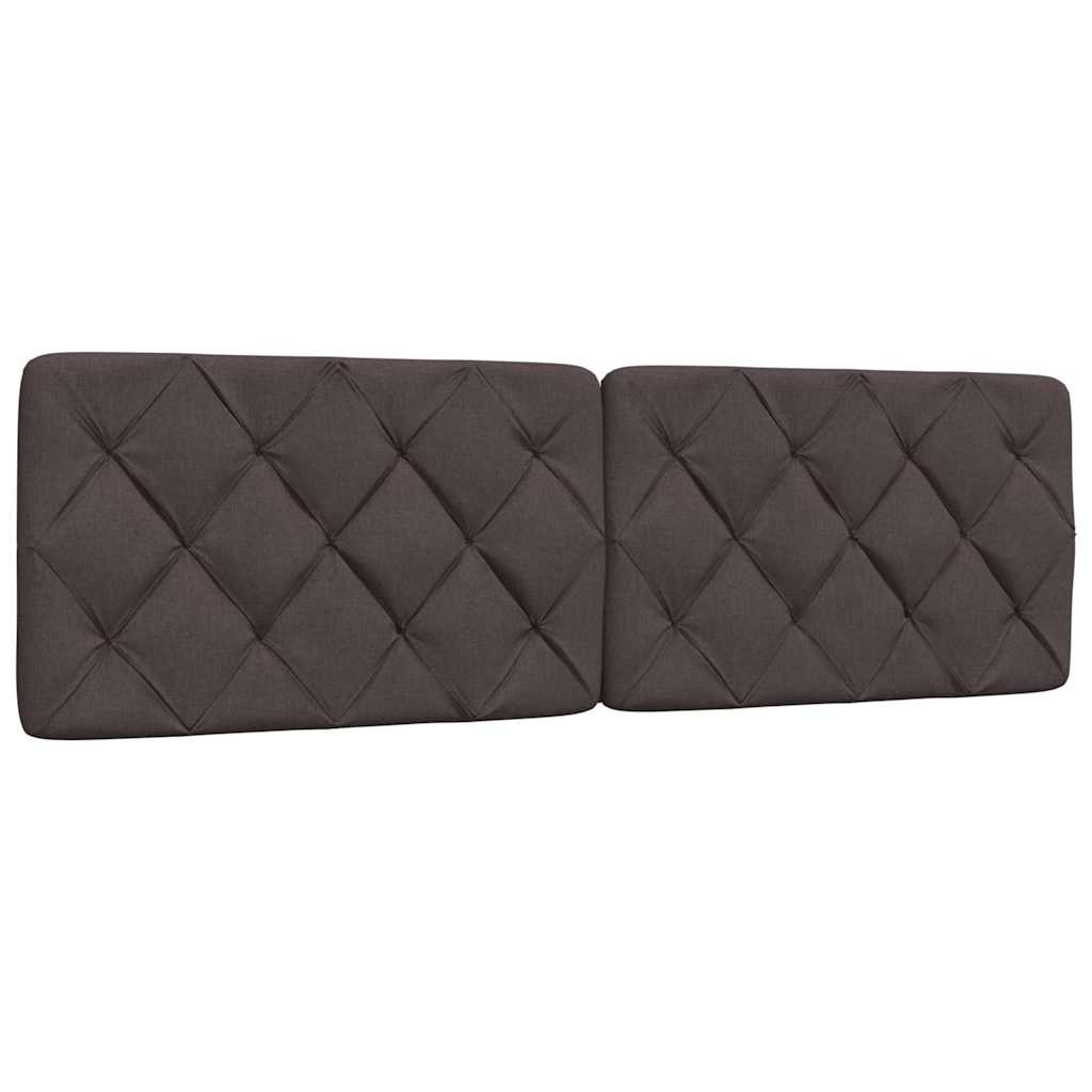 Letto con Materasso Marrone Scuro 160x200cm Tessuto | homemem39