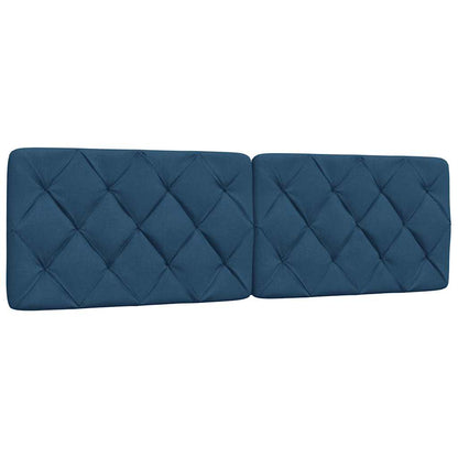 Letto con Materasso Blu 160x200 cm in Tessuto - homemem39