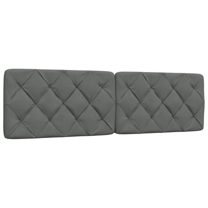 Letto con Materasso Grigio Scuro 180x200 cm Tessuto