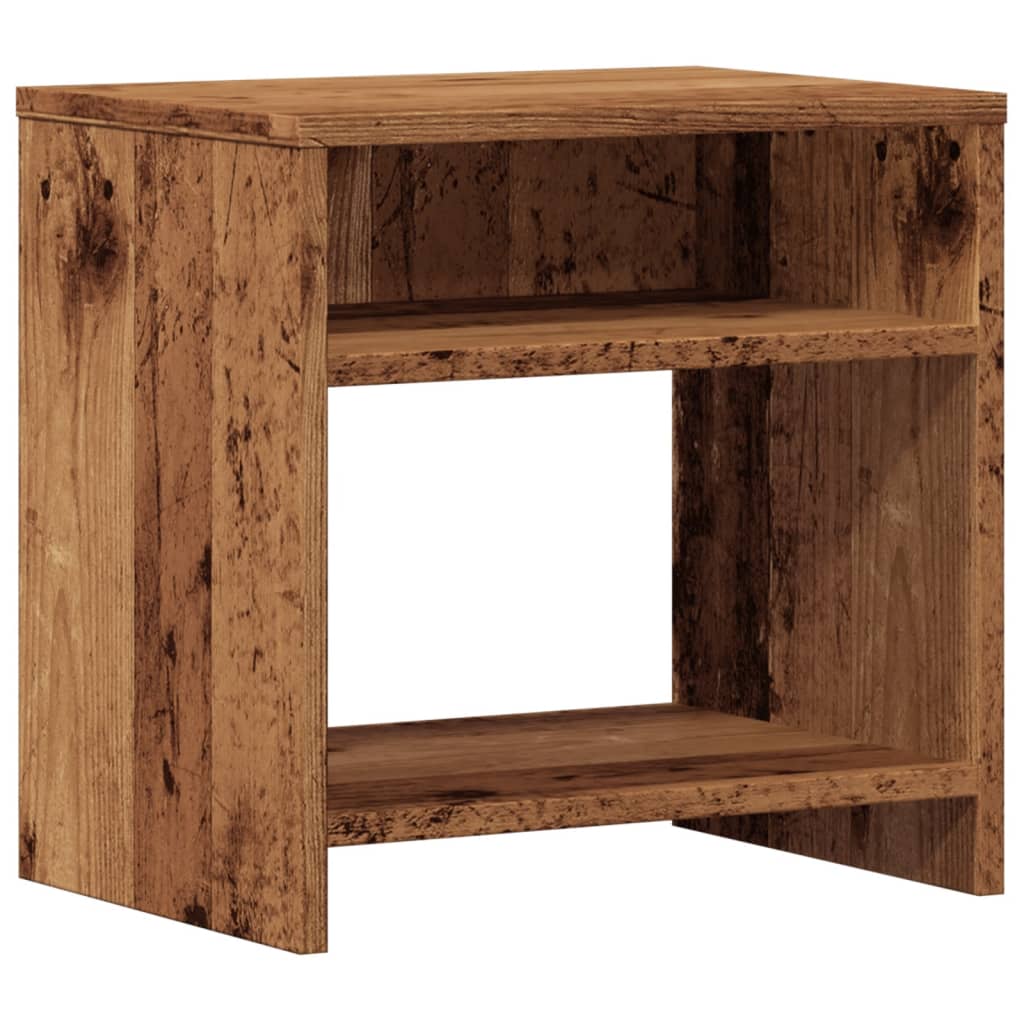 Comodino Legno Vecchio 40x30x40 cm in Truciolato - homemem39