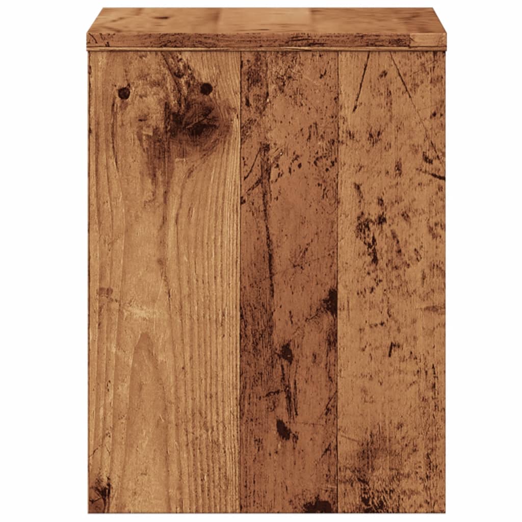 Comodino Legno Vecchio 40x30x40 cm in Truciolato - homemem39