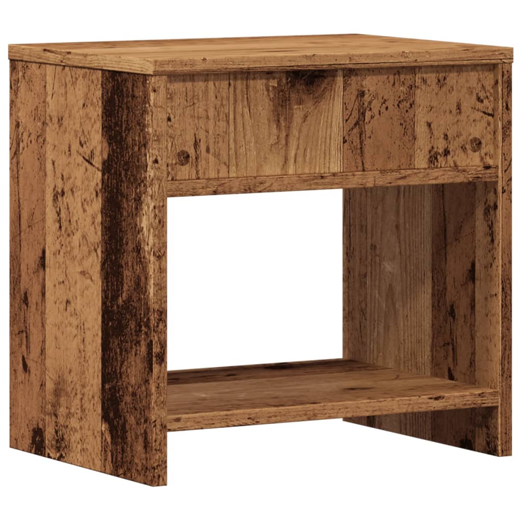 Comodino Legno Vecchio 40x30x40 cm in Truciolato - homemem39