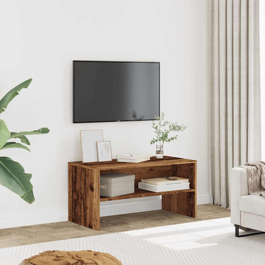 Mobile Porta TV Legno Antico 80x40x40 cm in Legno Multistrato - homemem39