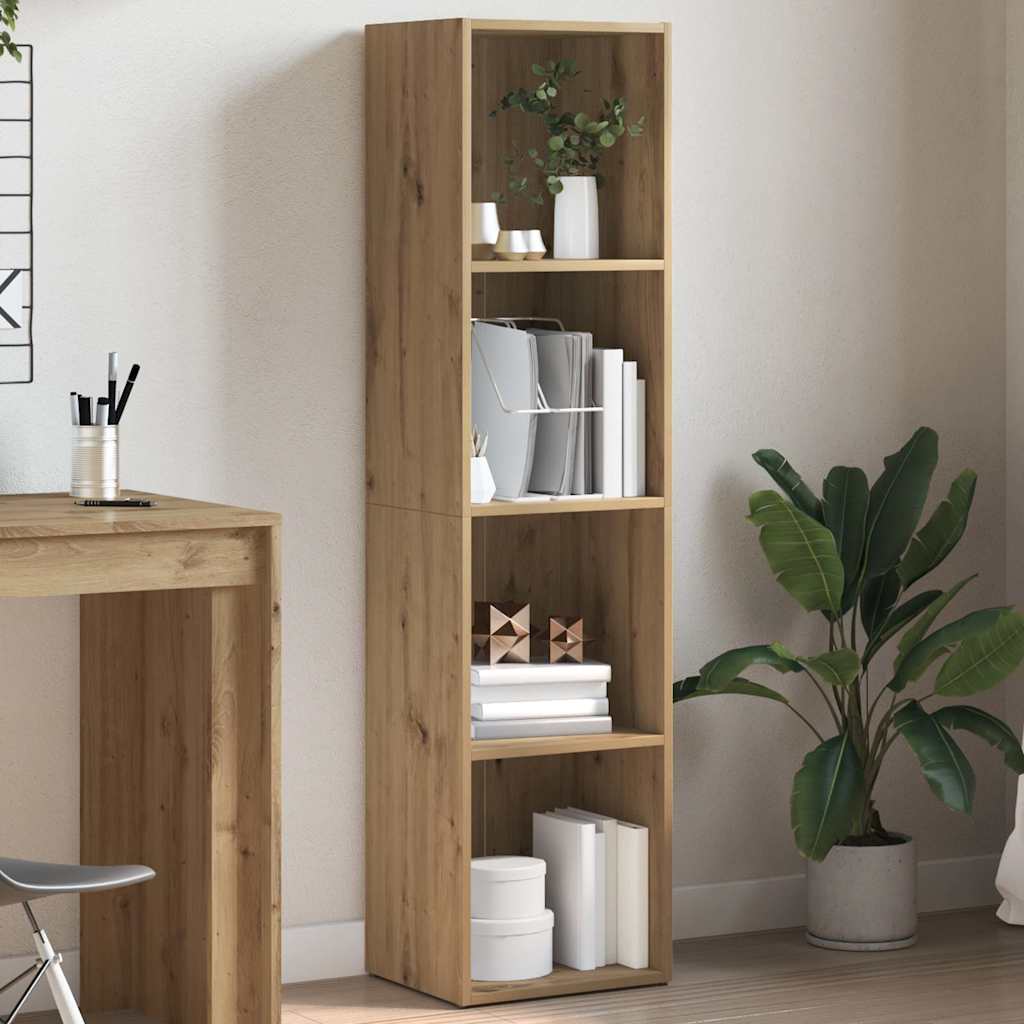Libreria Rovere Artigianale 36x30x143 cm Legno Multistrato