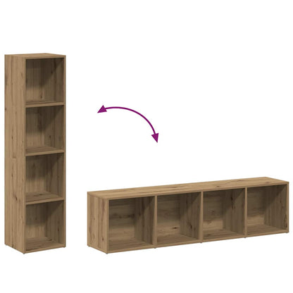 Libreria Rovere Artigianale 36x30x143 cm Legno Multistrato | homemem39