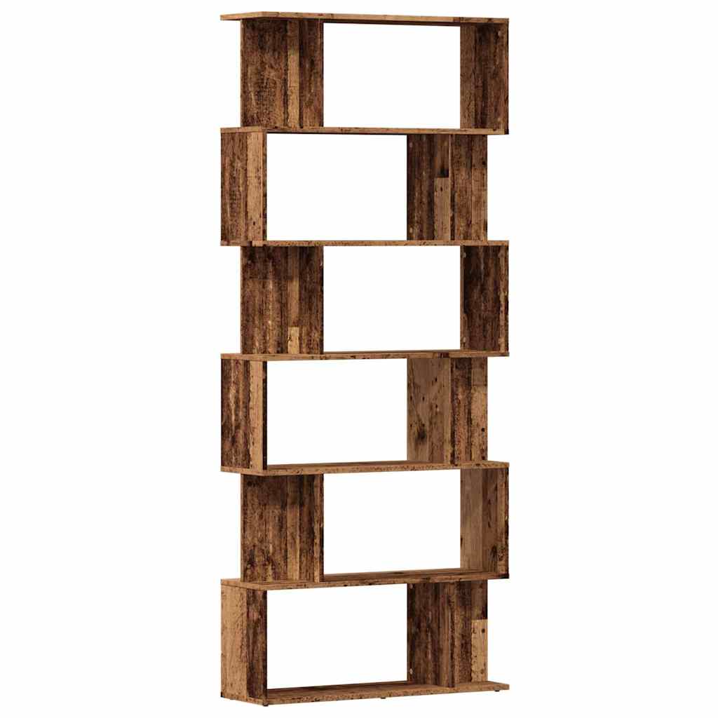 Libreria in Legno Antico 80x24x192 cm Legno Multistrato | homemem39