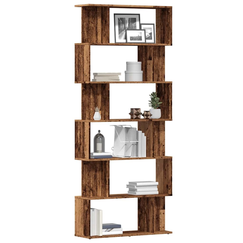 Libreria in Legno Antico 80x24x192 cm Legno Multistrato | homemem39