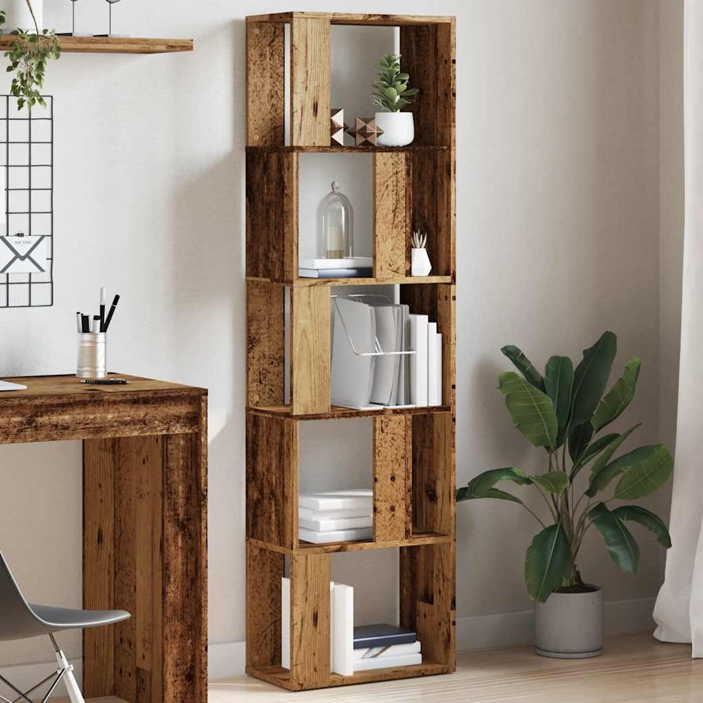 Libreria Legno Antico 45x24x159 cm in Legno Multistrato | homemem39