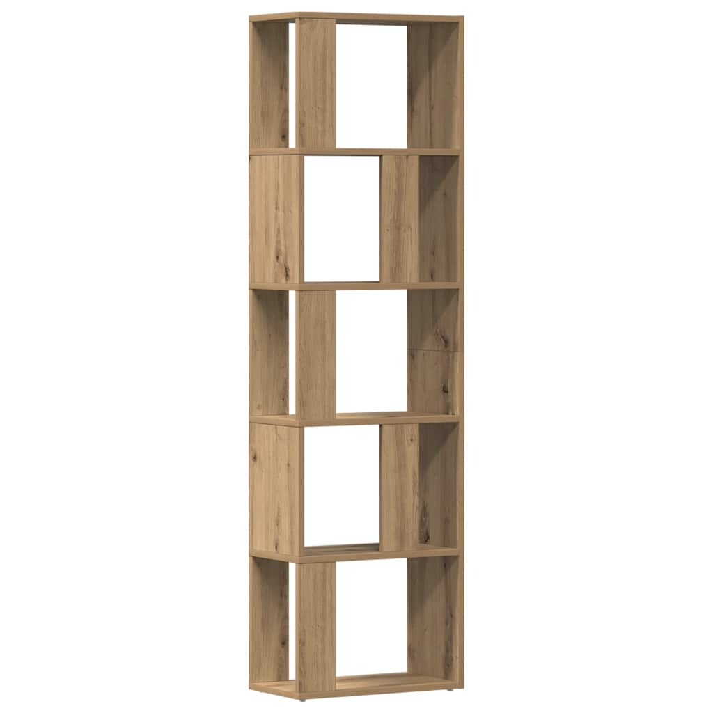 Libreria Rovere Artigianale 45x24x159 cm Legno Multistrato