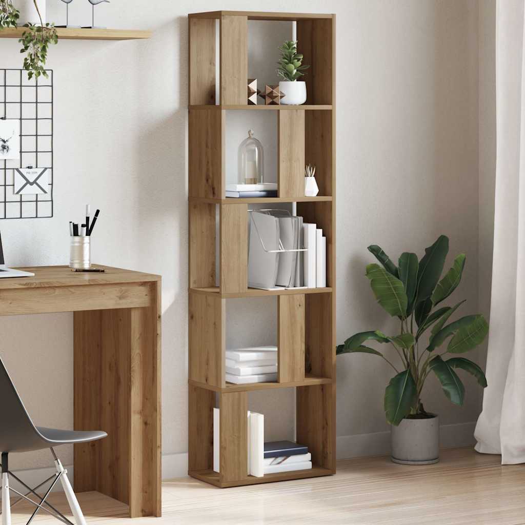 Libreria Rovere Artigianale 45x24x159 cm Legno Multistrato | homemem39