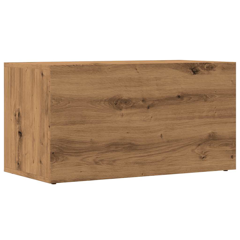 Scatola Portaoggetti Artigianale 69,5x34x36cm Legno Multistrato - homemem39