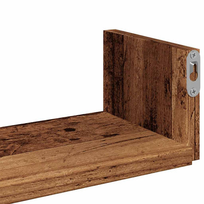 Mensole a Parete 3pz Legno Antico in Legno Multistrato | homemem39
