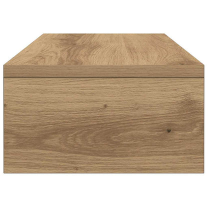 Supporto Monitor Rovere Artigianale 42x24x13 cm Multistrato - homemem39