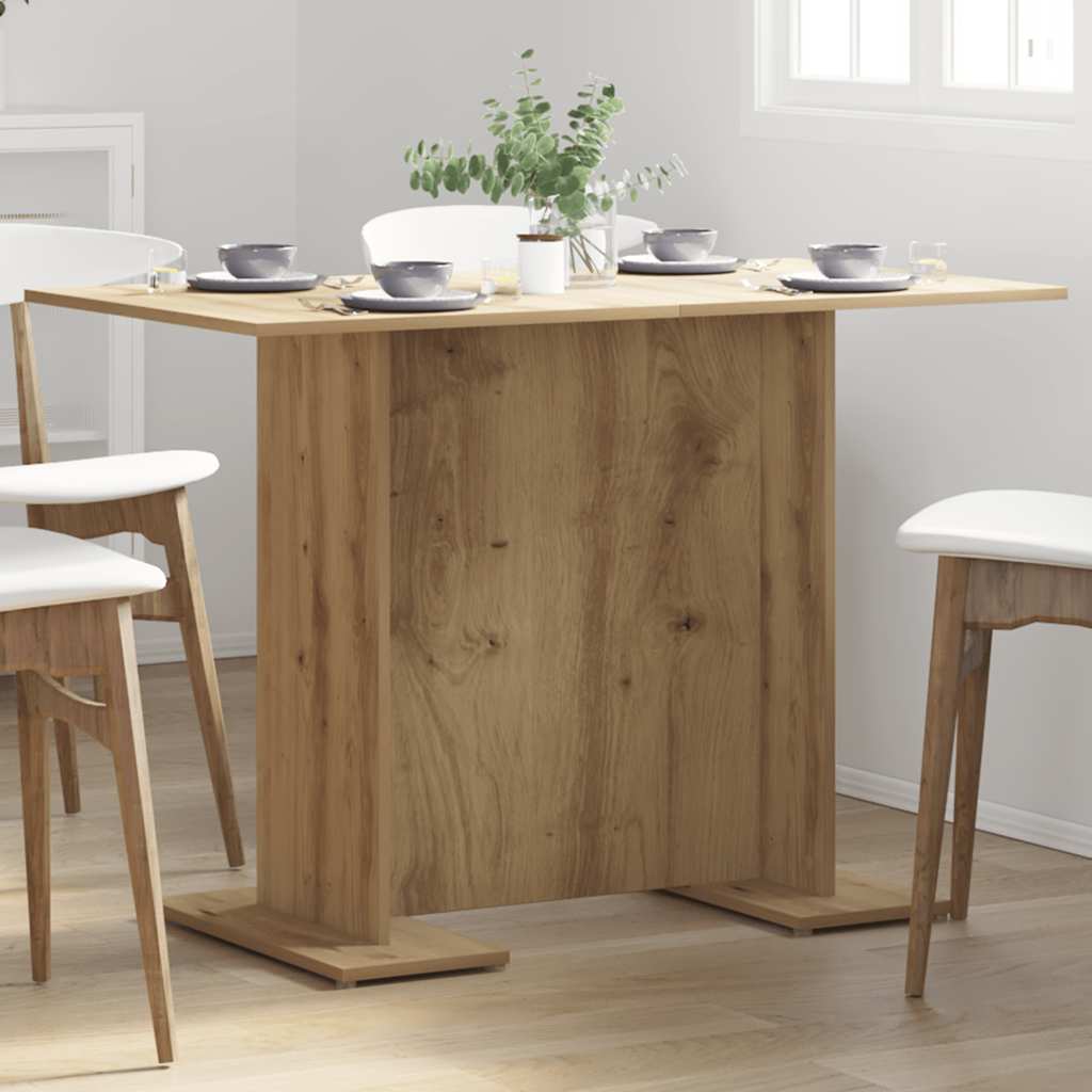 Tavolo Pranzo Rovere Artigianale 110x60x75 cm Legno Multistrato | homemem39