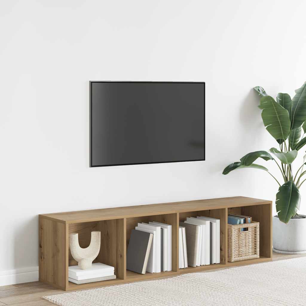 Libreria/Mobile TV Rovere Artigianale 36x30x143 cm Truciolato