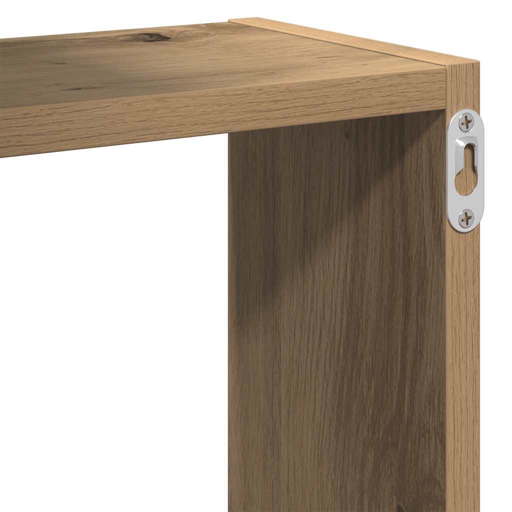 Mensole a Cubo Parete Artigianale 68x15x68 cm Legno Multistrato | homemem39