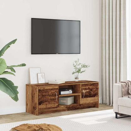 Mobile Porta TV Legno Antico 102x30x37,5 cm Legno Multistrato - homemem39