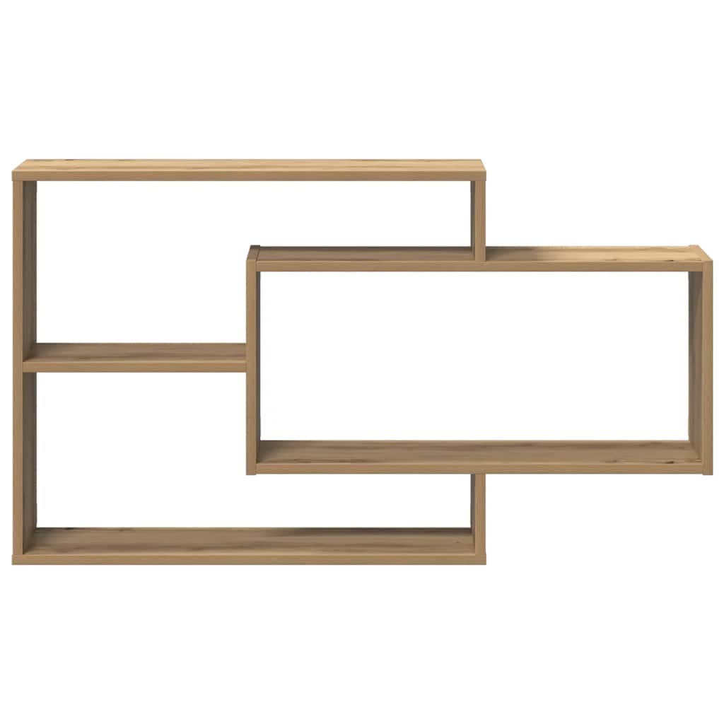 Scaffale a Parete Rovere Artigianale 104x20x58,5 cm Truciolato
