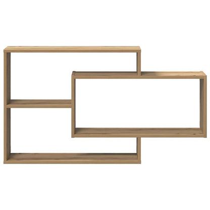 Scaffale a Parete Rovere Artigianale 104x20x58,5 cm Truciolato
