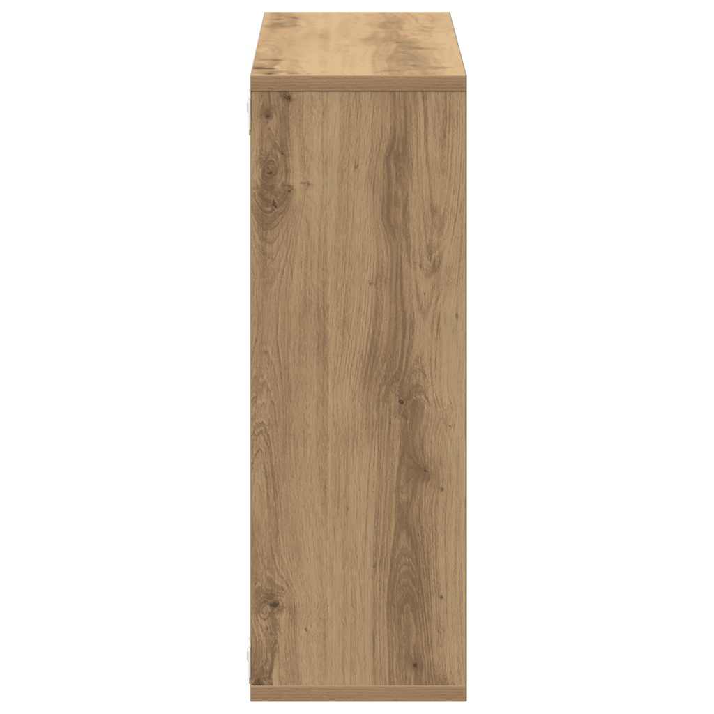 Scaffale a Parete Rovere Artigianale 104x20x58,5 cm Truciolato