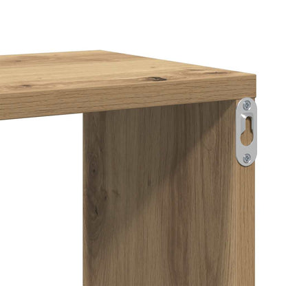Scaffale a Parete Rovere Artigianale 104x20x58,5 cm Truciolato