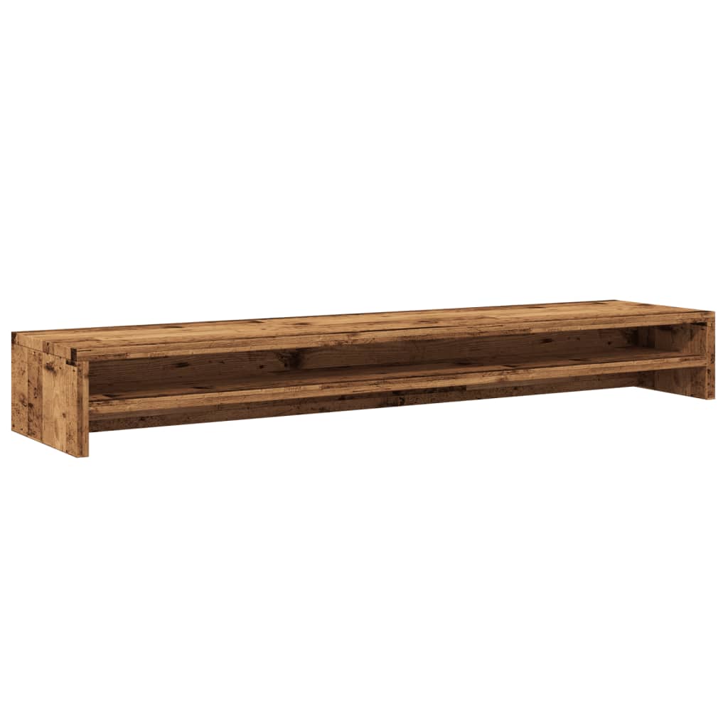 Supporto per Monitor Legno Antico 100x24x13cm Legno Multistrato - homemem39