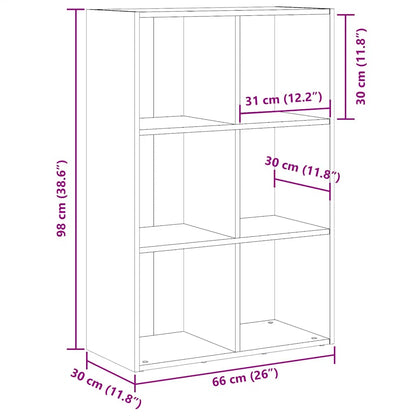 Libreria/Credenza Legno Antico 66x30x98 cm Legno Multistrato | homemem39