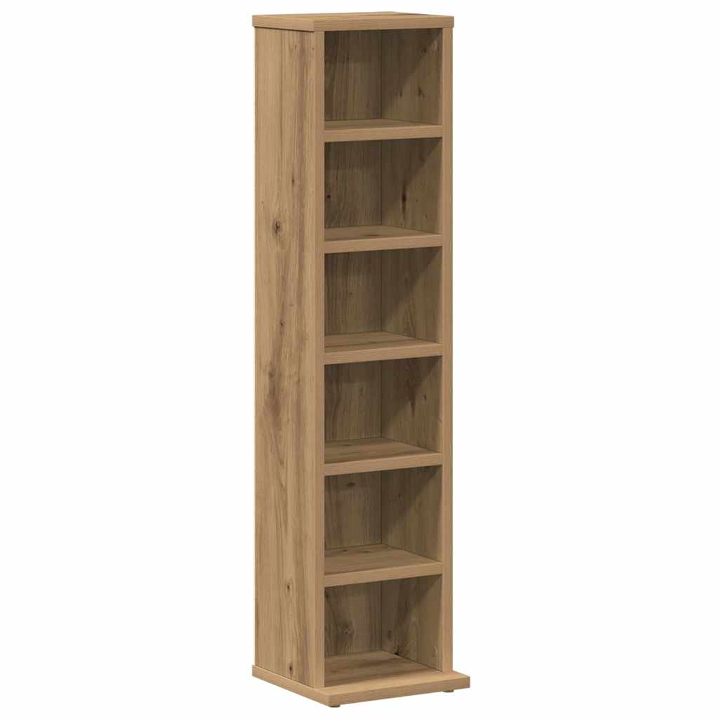 Mobile Porta CD Artigianale 21x20x88 cm Legno Multistrato