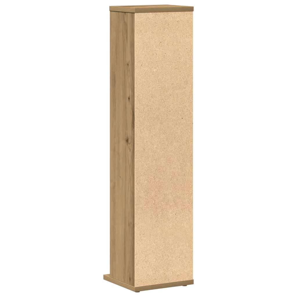 Mobile Porta CD Artigianale 21x20x88 cm Legno Multistrato