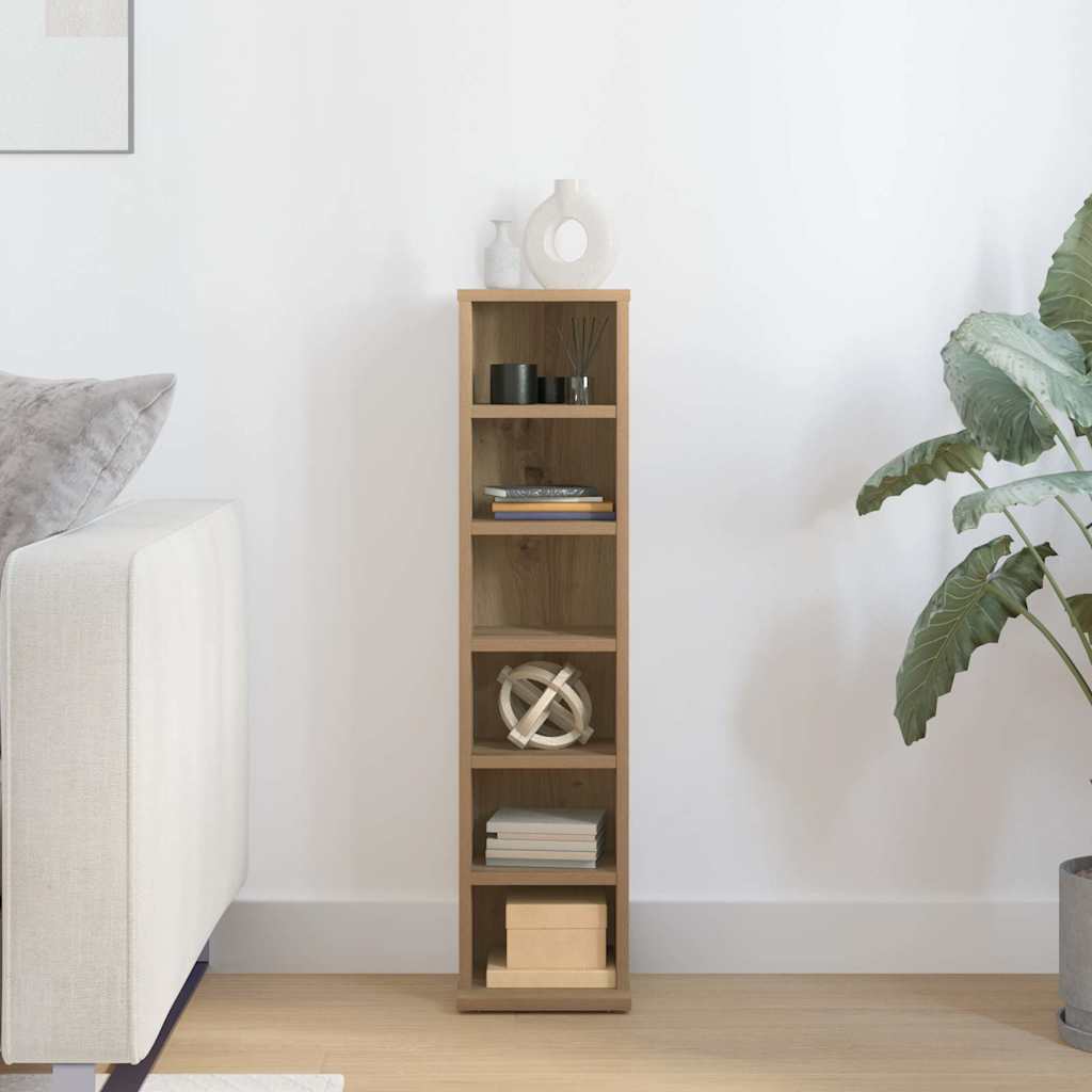 Mobile Porta CD Artigianale 21x20x88 cm Legno Multistrato | homemem39