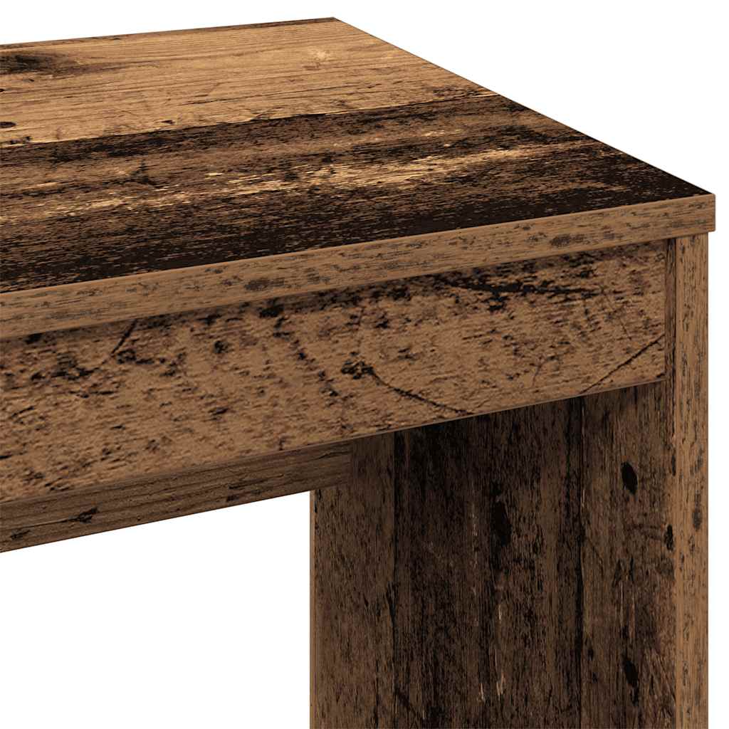 Scrivania Legno Antico 90x40x72 cm in Legno Multistrato - homemem39
