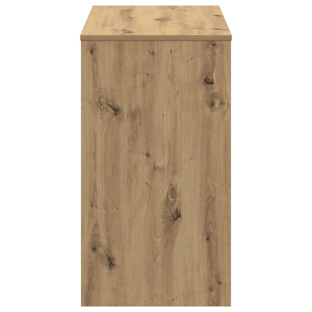 Scrivania Rovere Artigianale 90x40x72 cm in Legno Multistrato - homemem39
