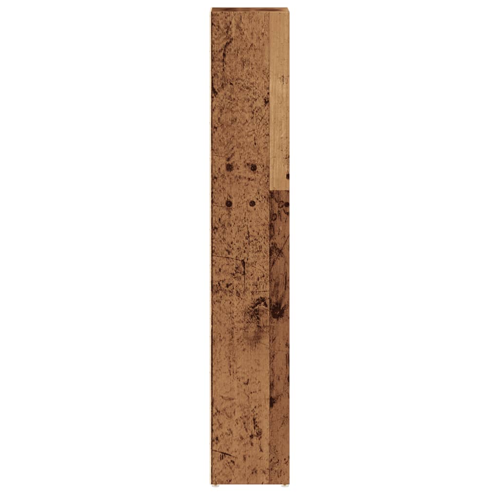 Scaffali Porta CD 2 pz Legno Antico 21x16x93,5 cm in Truciolato | homemem39