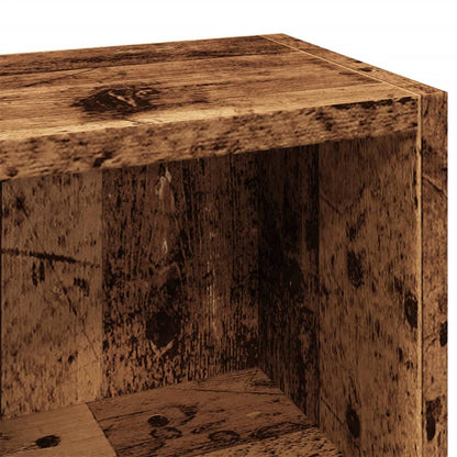 Scaffali Porta CD 2 pz Legno Antico 21x16x93,5 cm in Truciolato | homemem39
