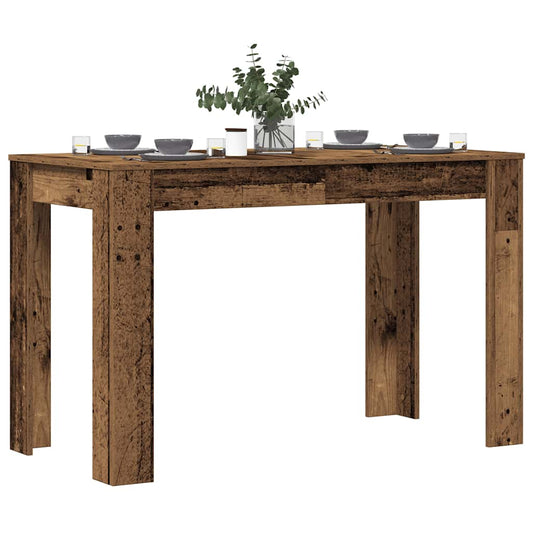 Tavolo da Pranzo Legno Antico 120x60x76 cm in Truciolato - homemem39