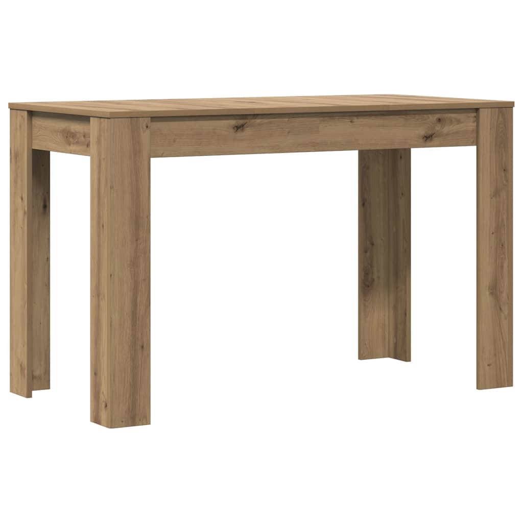 Tavolo da Pranzo Rovere Artigianale 120x60x76 cm in Truciolato | homemem39