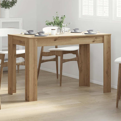 Tavolo da Pranzo Rovere Artigianale 120x60x76 cm in Truciolato | homemem39