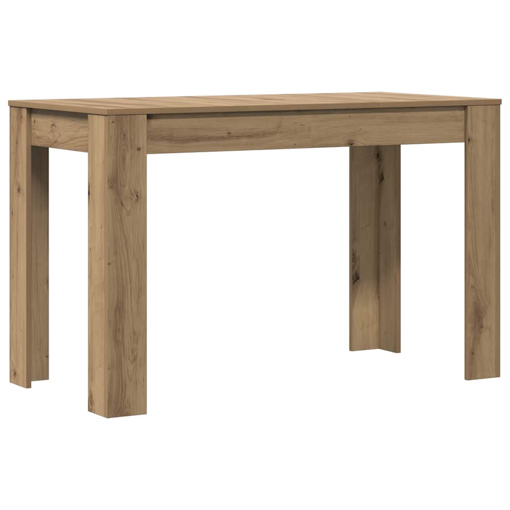 Tavolo da Pranzo Rovere Artigianale 120x60x76 cm in Truciolato
