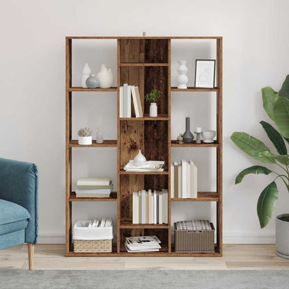 Libreria/Divisorio Legno Vecchio 100x24x140 cm in Truciolato
