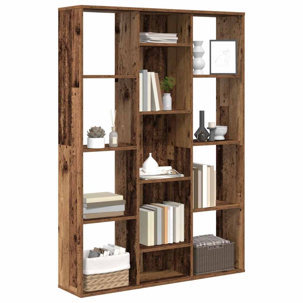 Libreria/Divisorio Legno Vecchio 100x24x140 cm in Truciolato